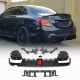 Диффузор заднего бампера с насадками (для SD С43 AMG 2015-2019, Карбон) для Mercedes C-сlass W205