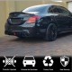 Диффузор заднего бампера с насадками (для SD С43 AMG 2015-2019, Карбон) для Mercedes C-сlass W205