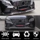 Накладка на передний бампер Lip (для SD AMG-Line 2019-2021, Карбон) для Mercedes C-сlass W205