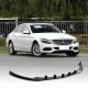 Накладка на передний бампер Lip V2 (для SD Base 2019-2021, Карбон) для Mercedes C-сlass W205