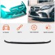 Накладка на передний бампер Lip V1 (для C43 AMG 2019-2021, Карбон) для Mercedes C-сlass W205