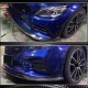 Накладка на передний бампер Lip V1 (для C43 AMG 2019-2021, Карбон) для Mercedes C-сlass W205