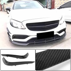 Накладки на протитуманки (для С63 AMG 2015-2019, Карбон) для Mercedes C-сlass W205 рр