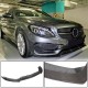 Накладка на передний бампер Lip V1 (для C43 AMG 2015-2019, Карбон) для Mercedes C-сlass W205