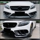 Накладки на противотуманки (для C43 AMG 2015-2019, Карбон) для Mercedes C-сlass W205