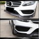 Накладки на передний бампер (для C43 AMG 2015-2019, Карбон) для Mercedes C-сlass W205