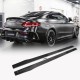 Боковые пороги V1 (для C43/C63 AMG 2015-2019, Карбон) для Mercedes C-сlass W205