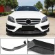 Накладка на передний бампер Lip V2 (для C43 AMG 2015-2019, Карбон) для Mercedes C-сlass W205