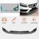 Накладка на передний бампер Lip V2 (для C43 AMG 2015-2019, Карбон) для Mercedes C-сlass W205