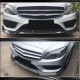 Накладка на передний бампер Lip V2 (для C43 AMG 2015-2019, Карбон) для Mercedes C-сlass W205