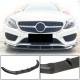 Накладка на передний бампер Lip V3 (для C43 AMG 2015-2019, Карбон) для Mercedes C-сlass W205