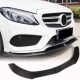 Накладка на передний бампер Lip V5 (для C43 AMG 2015-2019, Карбон) для Mercedes C-сlass W205