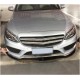 Накладка на передний бампер Lip V5 (для C43 AMG 2015-2019, Карбон) для Mercedes C-сlass W205