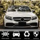 Накладка на передний бампер Lip V2 (для SD C63 AMG 2015-2019, Карбон) для Mercedes C-сlass W205