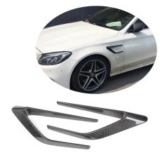 Накладки на передні крила (для SD C63 AMG 2015-2019, Карбон) для Mercedes C-сlass W205 рр