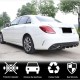 Диффузор заднего бампера (для SD C43/C63 AMG 2015-2019, Карбон) для Mercedes C-сlass W205
