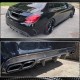 Диффузор заднего бампера (для SD C43/C63 AMG 2015-2019, Карбон) для Mercedes C-сlass W205