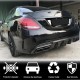 Диффузор заднего бампера V3 (для SD C43/C63 AMG 2015-2019, Карбон) для Mercedes C-сlass W205