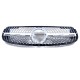 Передняя решетка Diamond Silver (для AMG Line, 2020-2023) Без места под камеру для Mercedes GLC X253