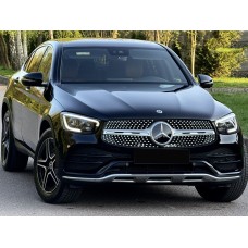 Передня решітка Diamond Silver (для AMG Line, 2020-2023) Без місця під камеру для Mercedes GLC X253