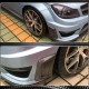 Накладки на передний бампер (для AMG 2012-2014, Карбон) для Mercedes C-class W204