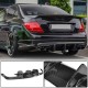 Диффузор заднего бампера V1 (для AMG SD 2008-2011, Карбон) для Mercedes C-class W204