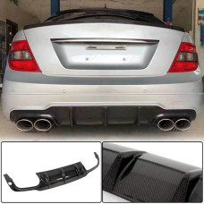 Дифузор заднього бампера V1 (для AMG SD/Coupe 2012-2014, Карбон) для Mercedes C-class W204 рр