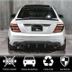 Диффузор заднего бампера V2 (для AMG SD/Coupe 2012-2014, Карбон) для Mercedes C-class W204