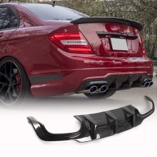 Дифузор заднього бампера V3 (для AMG SD/Coupe 2012-2014, Карбон) для Mercedes C-class W204 рр