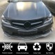 Накладка на передний бампер Lip V2 (для AMG 2012-2014, Cухой карбон) для Mercedes C-class W204