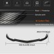 Накладка на передний бампер Lip V3 (для AMG 2012-2014, Карбон) для Mercedes C-class W204