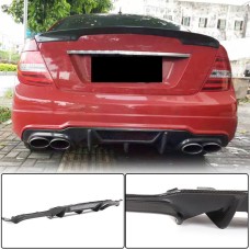 Дифузор заднього бампера V4 (для AMG SD/Coupe 2012-2014, Карбон) для Mercedes C-class W204 рр