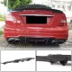 Диффузор заднего бампера V4 (для AMG SD/Coupe 2012-2014, Карбон) для Mercedes C-class W204