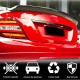 Спойлер Coupe (Карбонн) для Mercedes C-class W204 2007-2015 гг