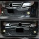 Накладка на передний бампер Lip (для AMG-Line 2008-2011, Карбон) для Mercedes C-class W204