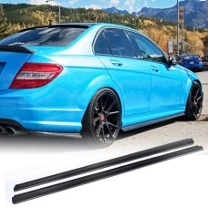 Боковые пороги (для AMG SD, Карбон) для Mercedes C-class W204 2007-2015 гг