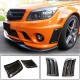 Накладки на передний бампер (для C63 AMG Sedan 2008-2011, Карбон) для Mercedes C-class W204