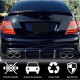 Диффузор заднего бампера V2 (для AMG SD 2008-2011, Карбон) для Mercedes C-class W204