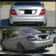 Диффузор заднего бампера V2 (для AMG SD 2008-2011, Карбон) для Mercedes C-class W204
