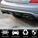 Диффузор заднего бампера V3 (для AMG SD 2008-2011, Карбон) для Mercedes C-class W204