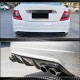 Диффузор заднего бампера V3 (для AMG SD 2008-2011, Карбон) для Mercedes C-class W204