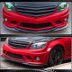 Накладка на передний бампер Lip V3 (для AMG 2008-2011, Карбон) для Mercedes C-class W204