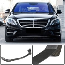 Накладка на передній бампер Lip (для AMG-Line 2014-2017, Карбон) для Mercedes S-сlass W222