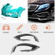 Накладки на передний бампер V1 (для S63 AMG 2014-2017, Карбон) для Mercedes S-сlass W222