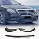 Накладка на передний бампер Lip (для AMG-Line 2018-2022, Карбон) для Mercedes S-сlass W222