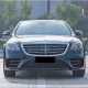 Накладка на передний бампер Lip (для AMG-Line 2018-2022, Карбон) для Mercedes S-сlass W222