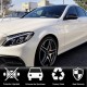Крышки зеркал V2 (2014-2017, Карбон) для Mercedes S-сlass W222