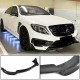 Накладка на передний бампер Lip (для S63 AMG 2014-2017, Карбон) для Mercedes S-сlass W222