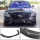 Накладка на передний бампер Lip (для S63/S65 AMG 2018-2022, Карбон) для Mercedes S-сlass W222