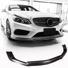 Накладка на передній бампер Lip V1 (для AMG-Line 2013-2016, Карбон) для Mercedes E-сlass W212 рр